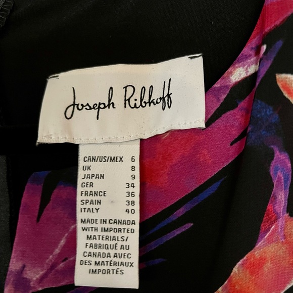 Joseph Ribkoff Tropical Chiffon Dress - Picture 3 of 14